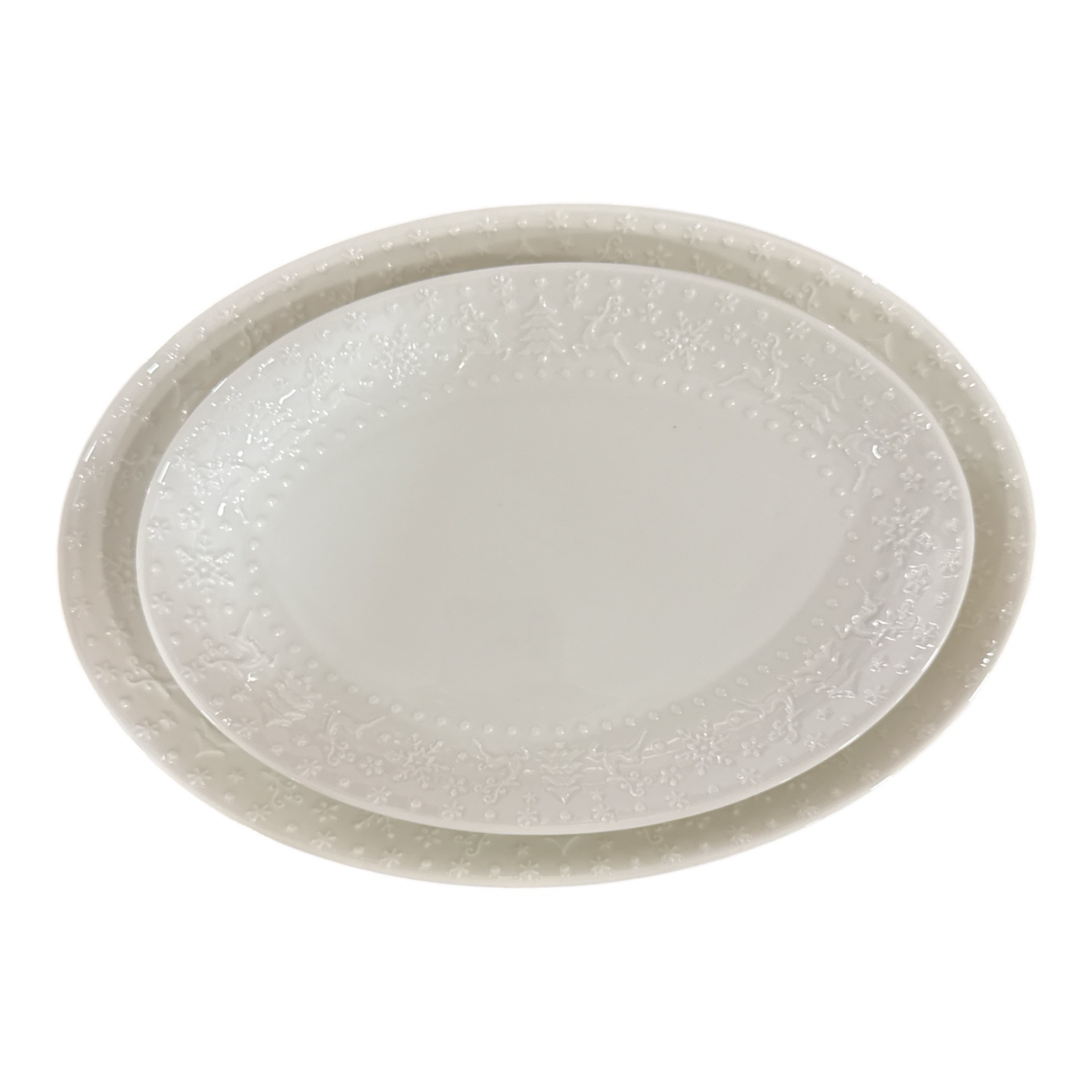 Set 2 piatti ovali da portata - Regal Christmas Galbiati