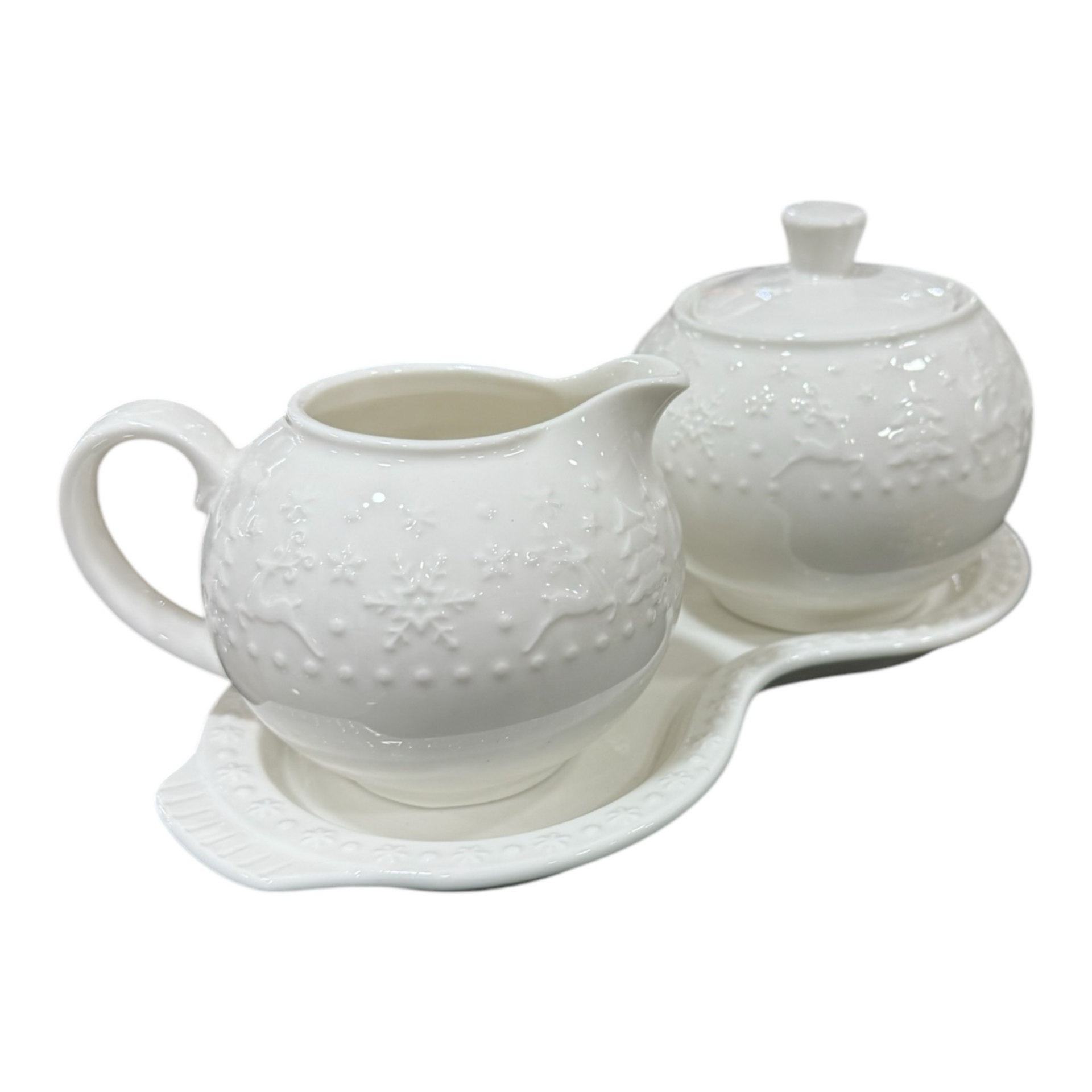 Set vassoio laggiera e zuccheriera - Regal Christmas Galbiati