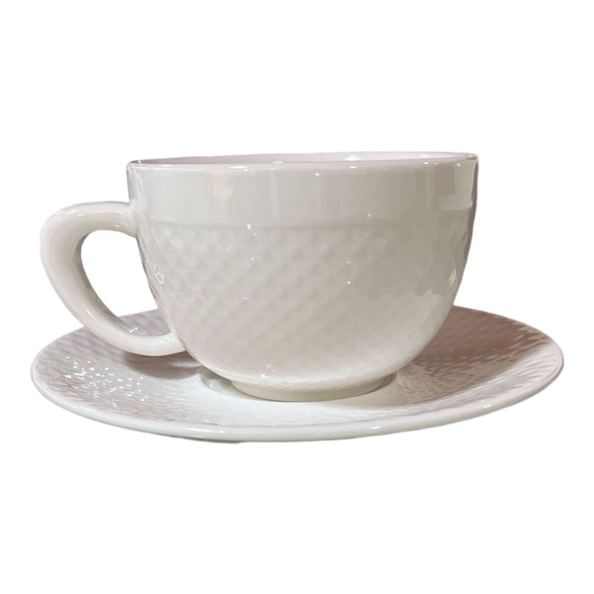 Set 6 tazze cappuccino ml.210 con piattino - Trama Galbiati
