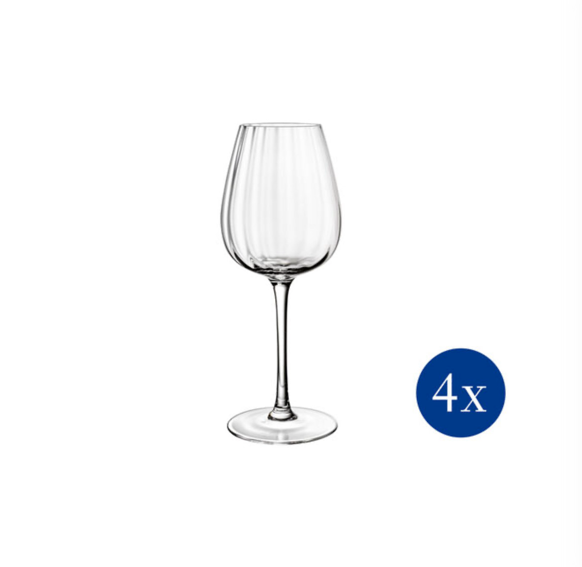 Rose Garden Villeroy & Boch - set 4 calici vino bianco
