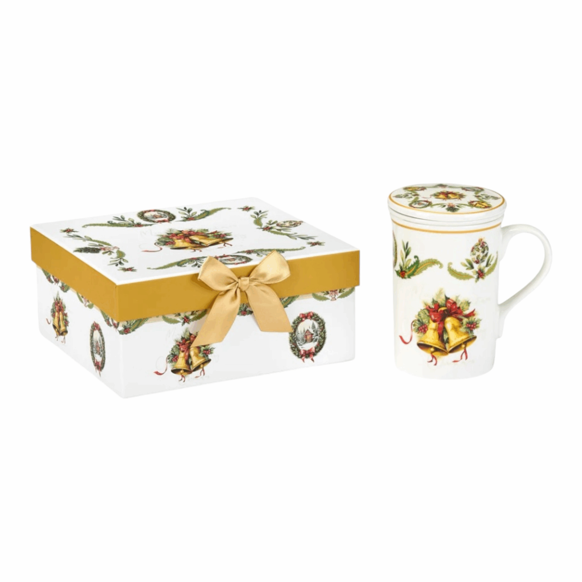 Mug con filtro e coperchio - Bells Fade