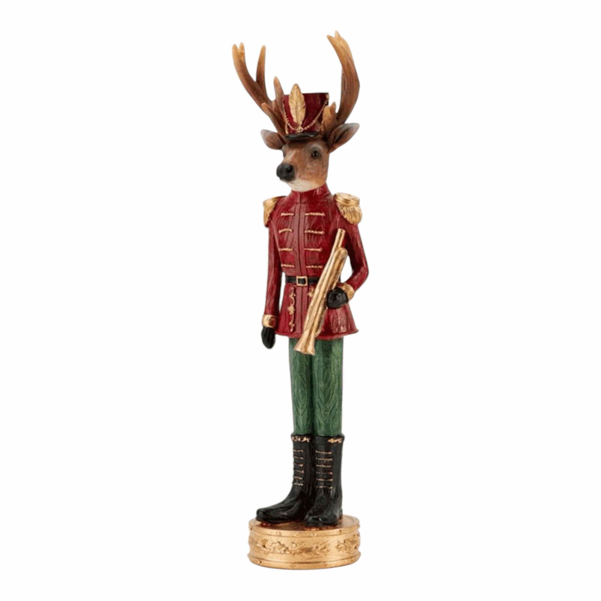 Crazy Deer - Renna con tromba Fade cm39