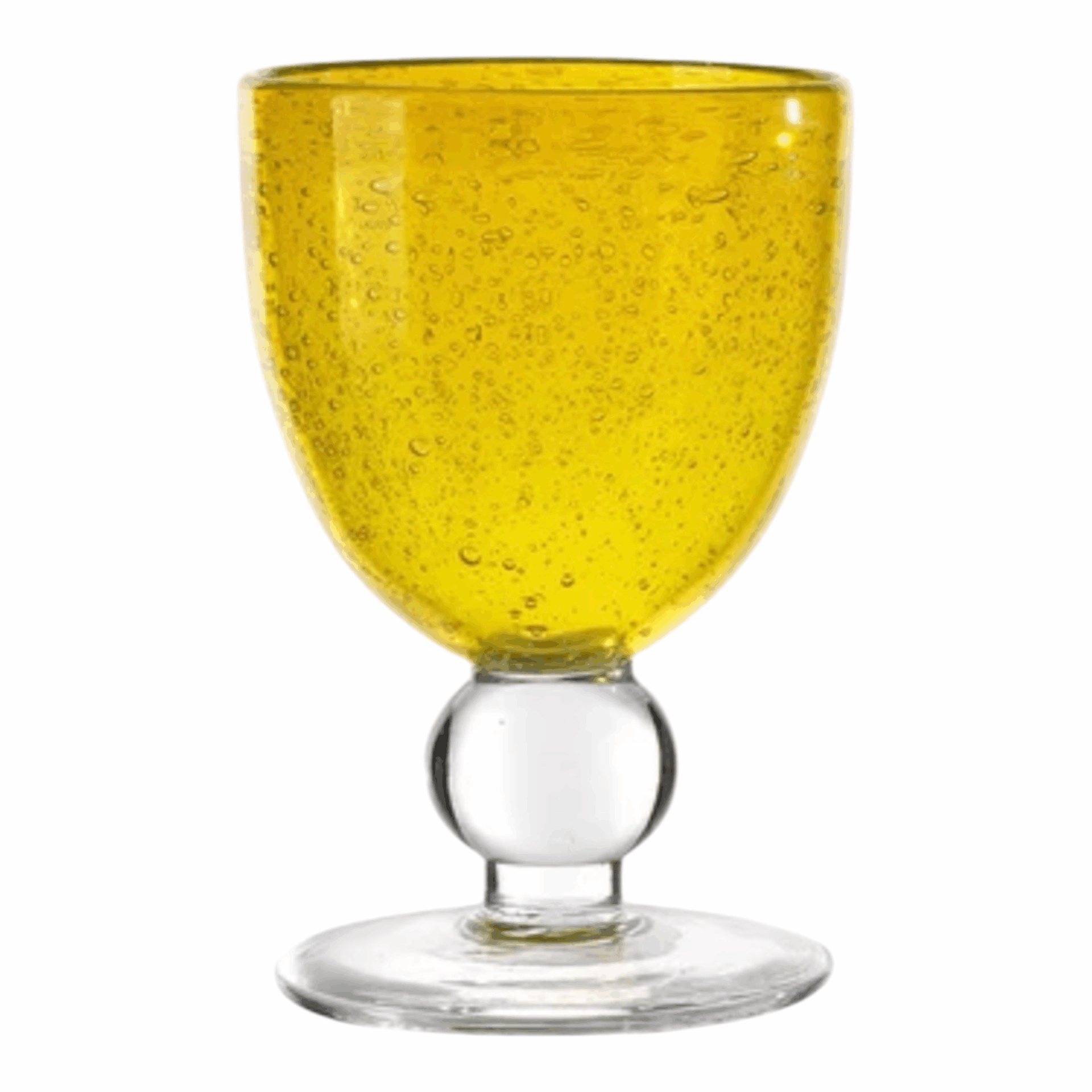 Bubbles Onlylux - set 6 calici vino Giallo