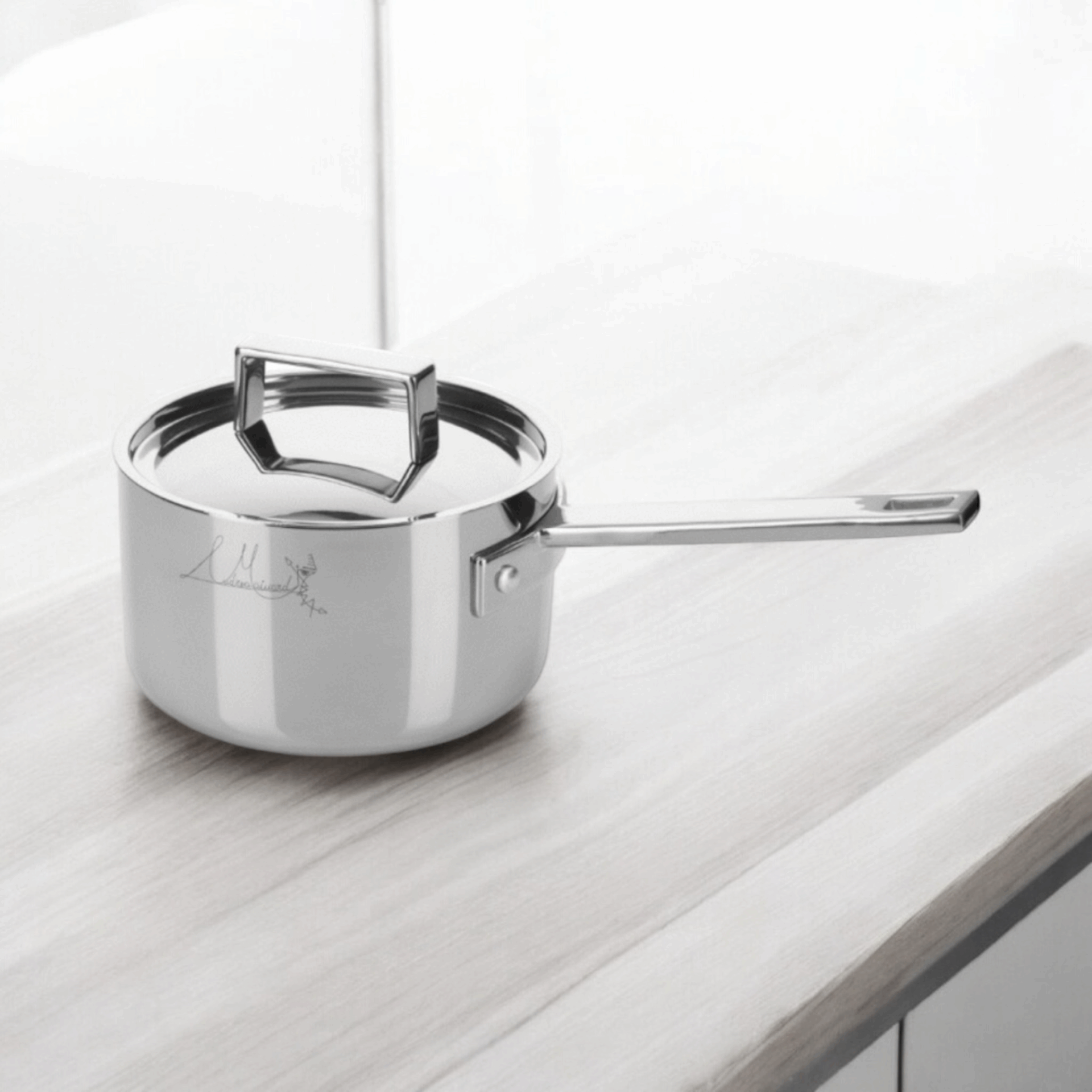 Casseruola 1 manico con coperchio Lt.1 - Attiva Mepra