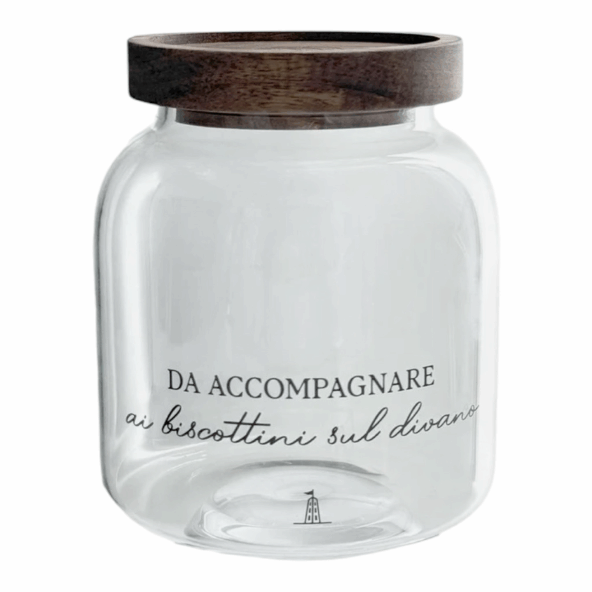 PORCELLANA BIANCA - I Garbati Barattolo Tisana 800Ml In Vetro Borosilicato Con Tappo In Legno