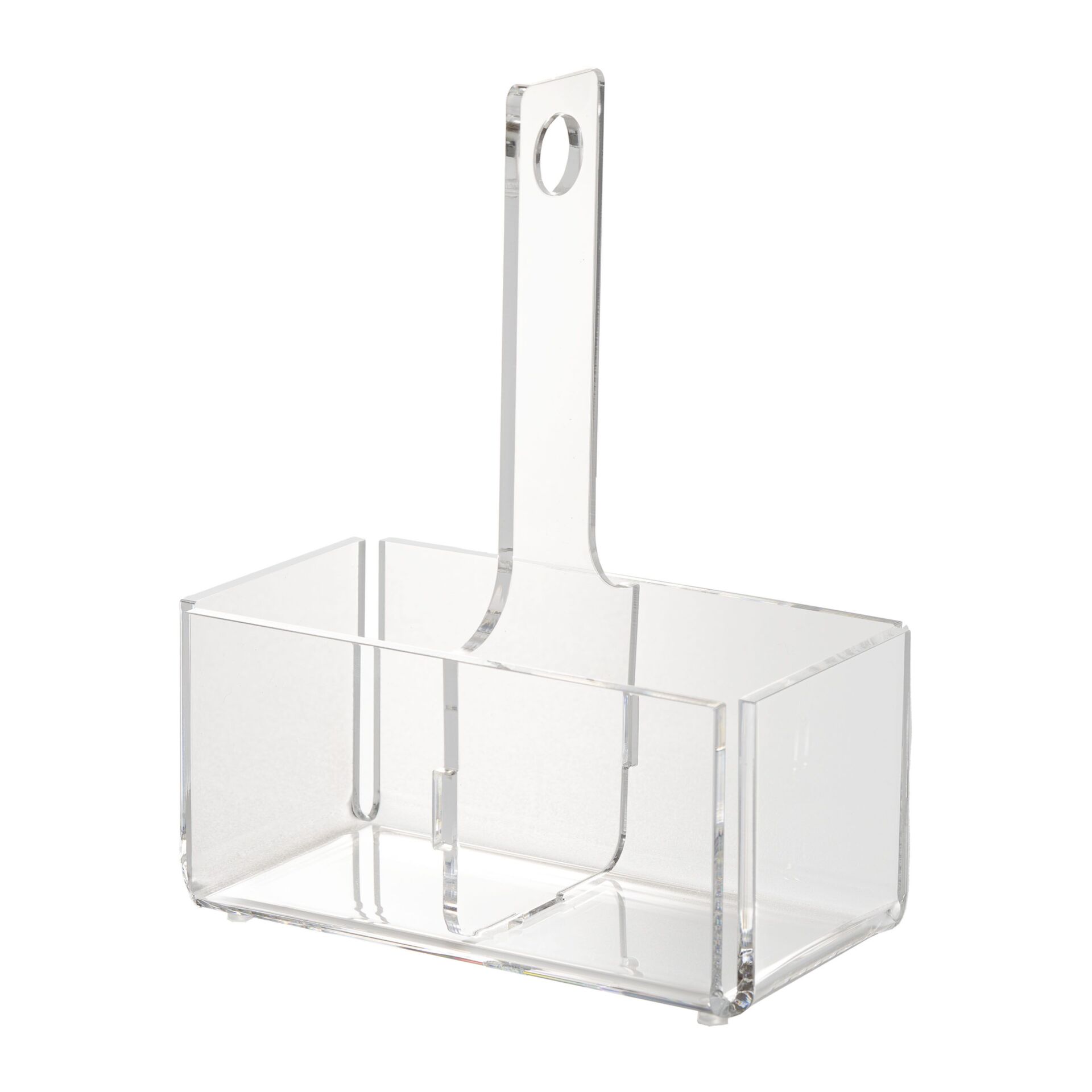 Porta bicchieri doppio plexiglas - Mediterranea trasparente