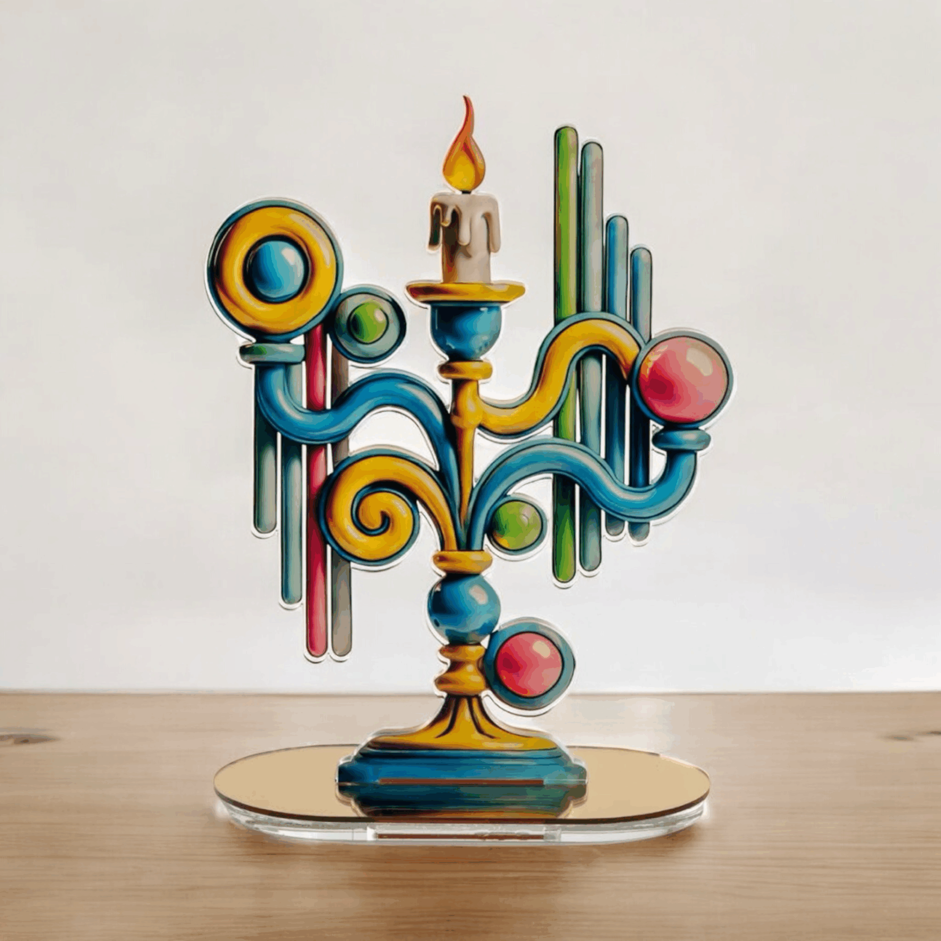 Candela pop - candelabro decoro UNO