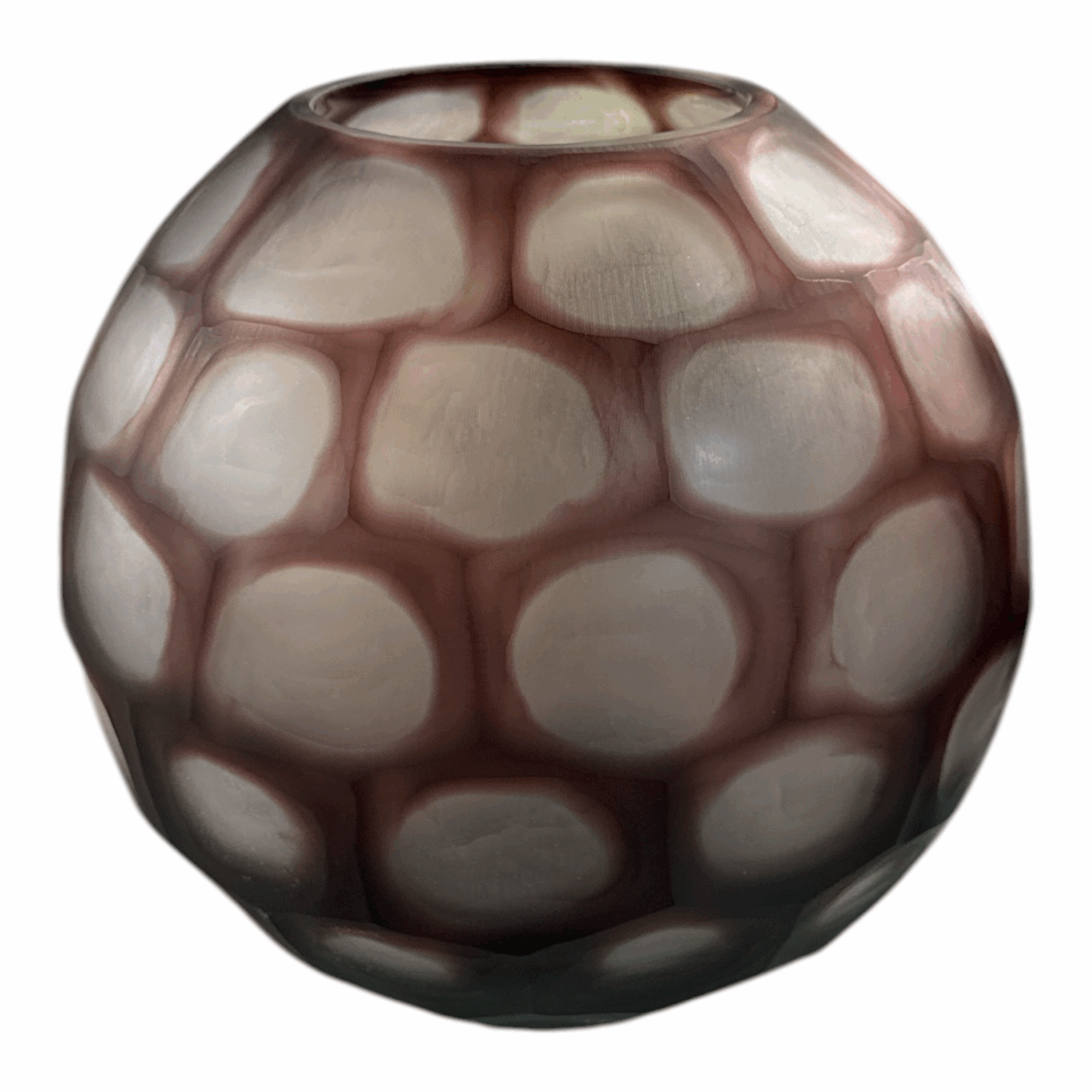 Geode - Vaso tondo h.27.5 verde Onlylux