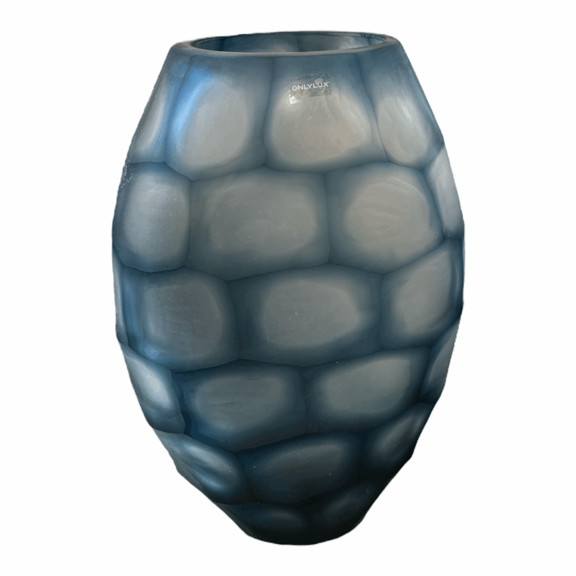 Geode - Vaso ovale cm.31 blu Onlylux