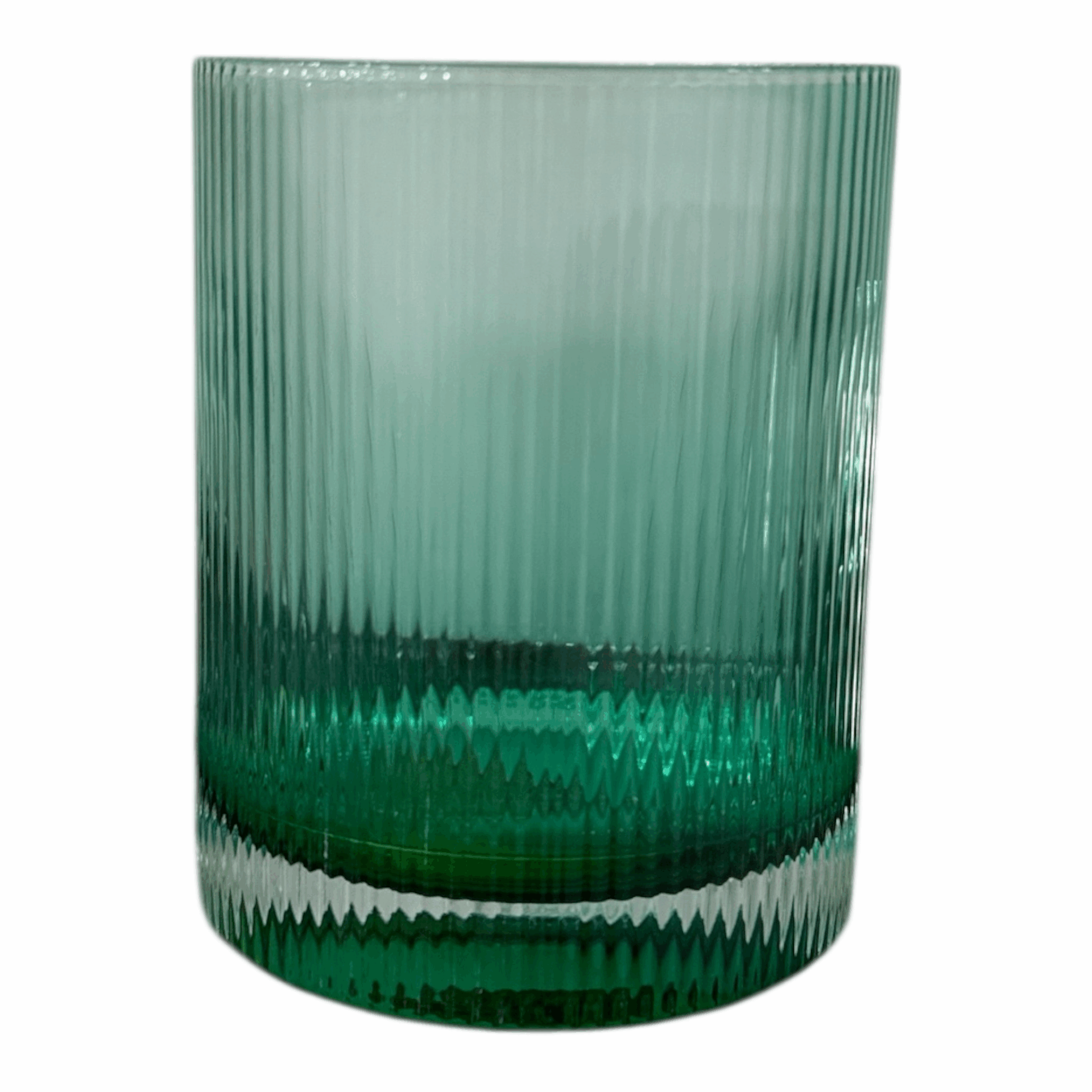 Rigatino tumbler - set 6 turchese