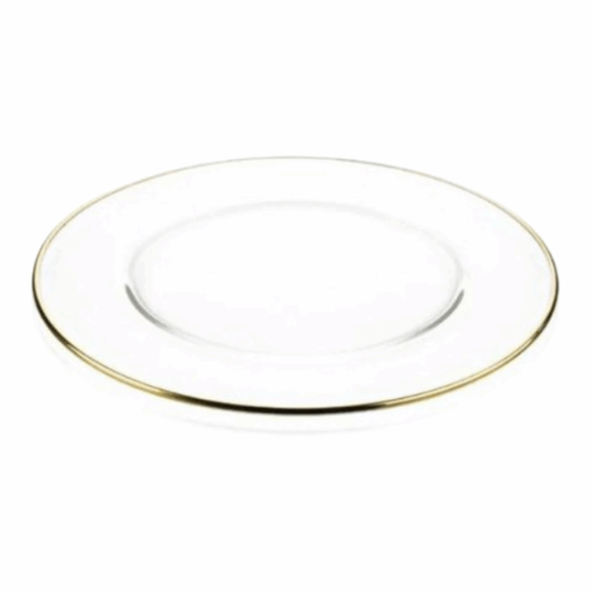 Set 6 sottopiatti vetro filo oro - Clear 2.0 Fade