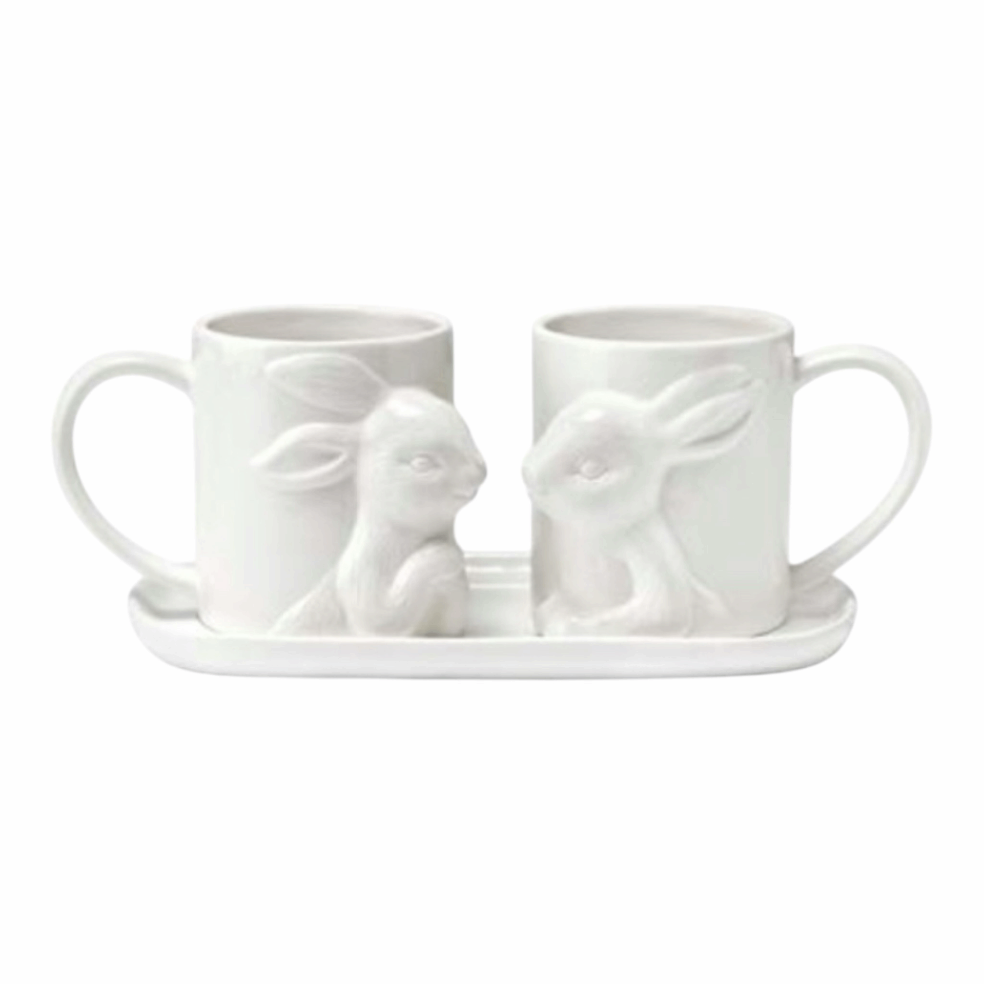 Set 2 tazze con vassoio - Bunny Fade