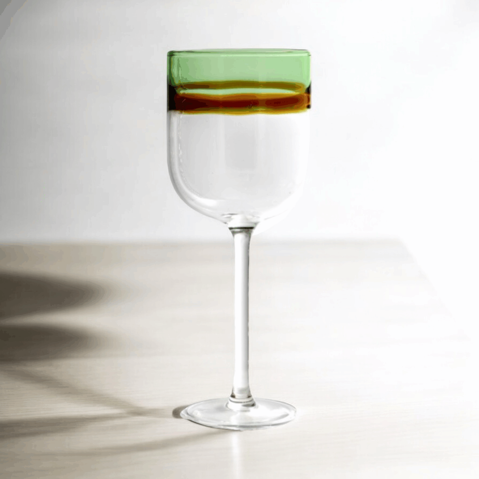 Set 6 calici vino Aria verde 260ml - La Porcellana Bianca