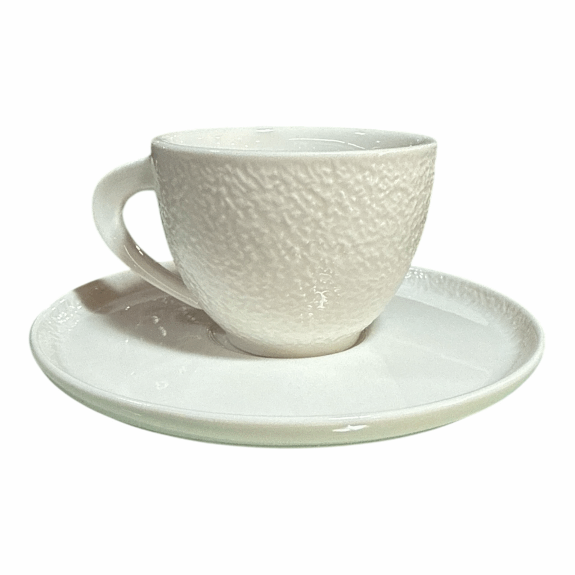 Set 12 tazze caffe con piattino - FUSION BIANCO Galbiati