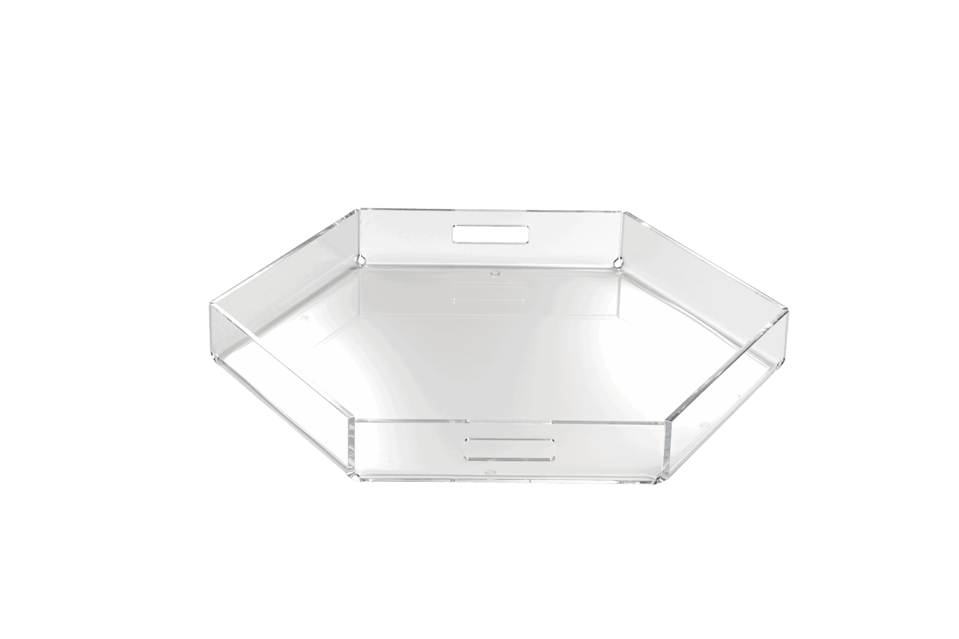 Vassoio esagonale 2 misure plexiglas - Mediterranea trasparente