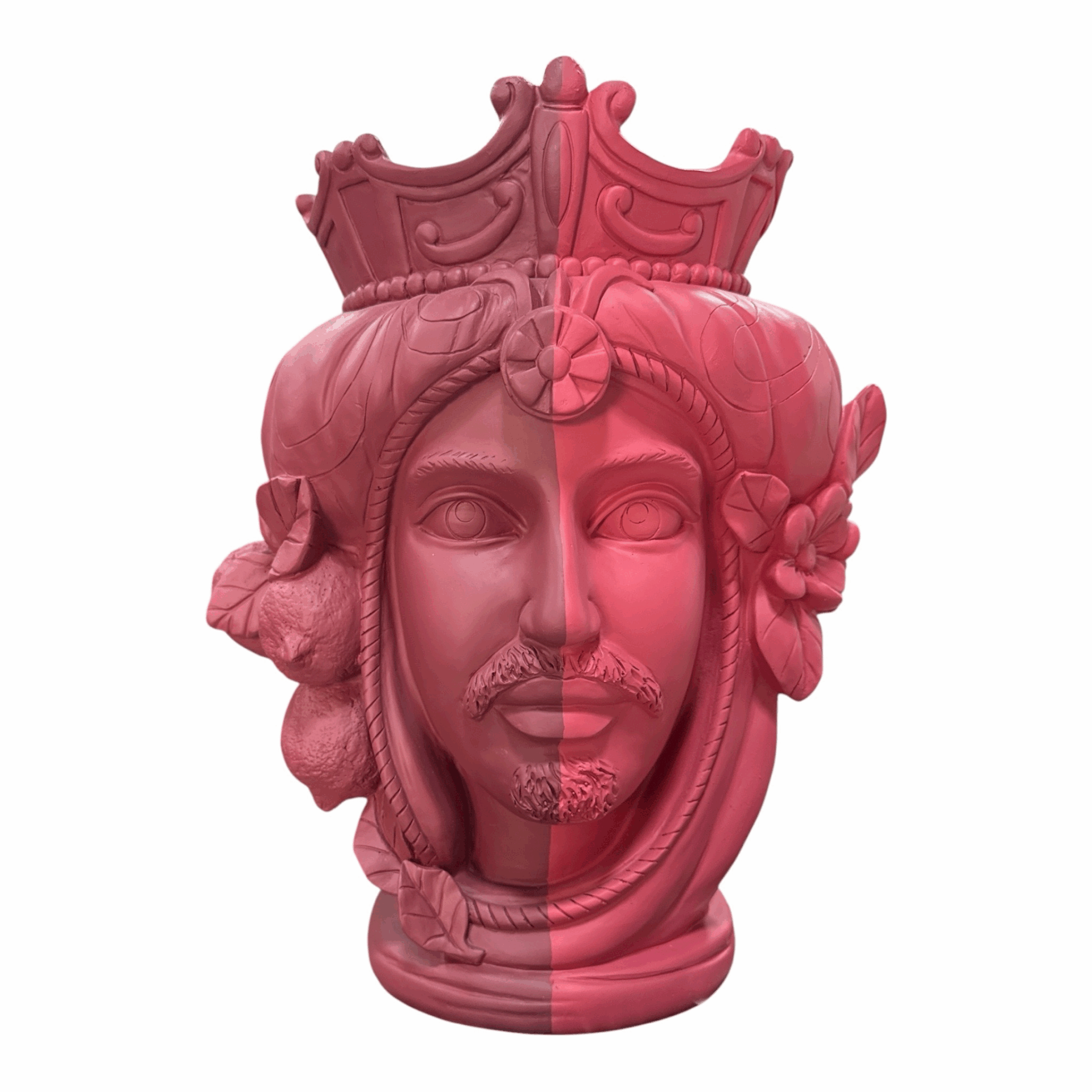 Testa uomo grande L cm.38 - Rosso - Baci Milano Teste Matte