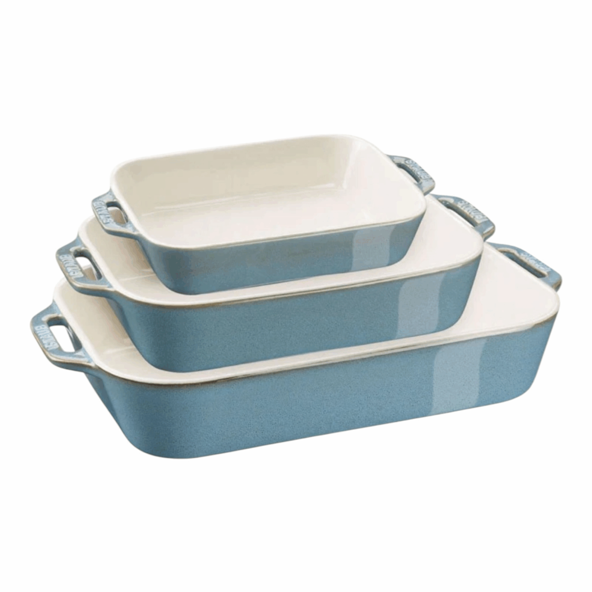 Set 3 pirofile turchese antico - STAUB CERAMIQUE