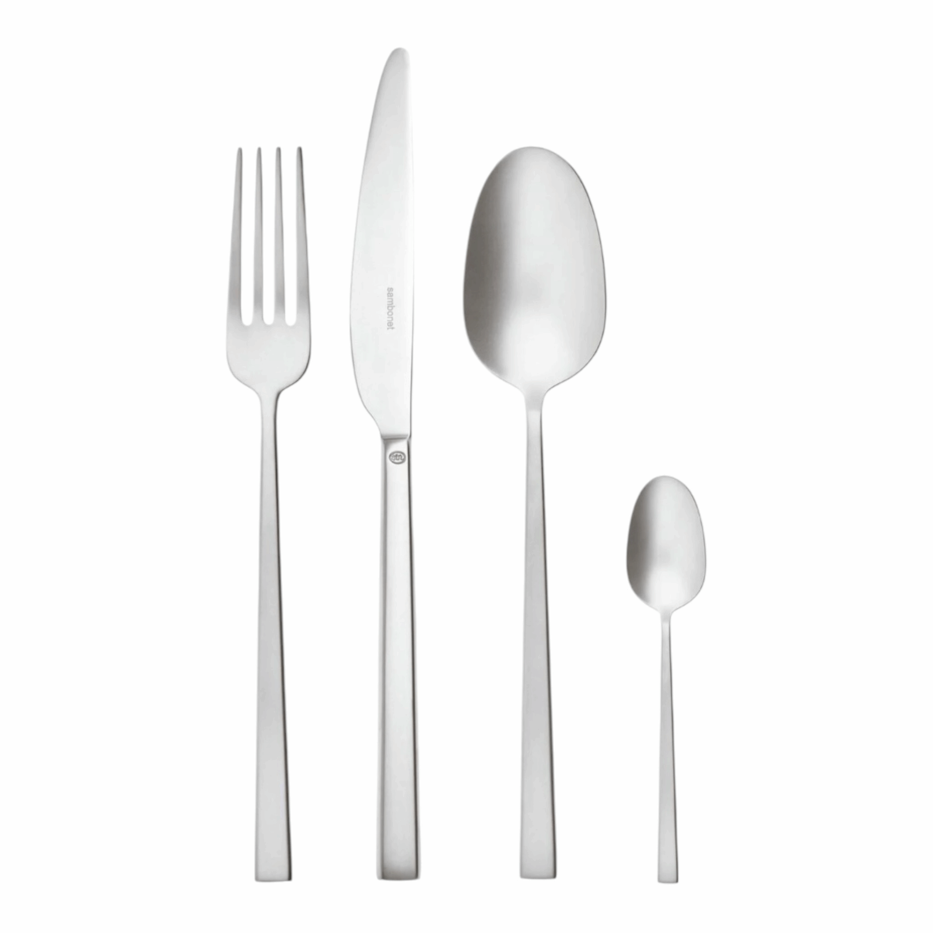 Set 24 pezzi Rock antique inox satinato - Sambonet