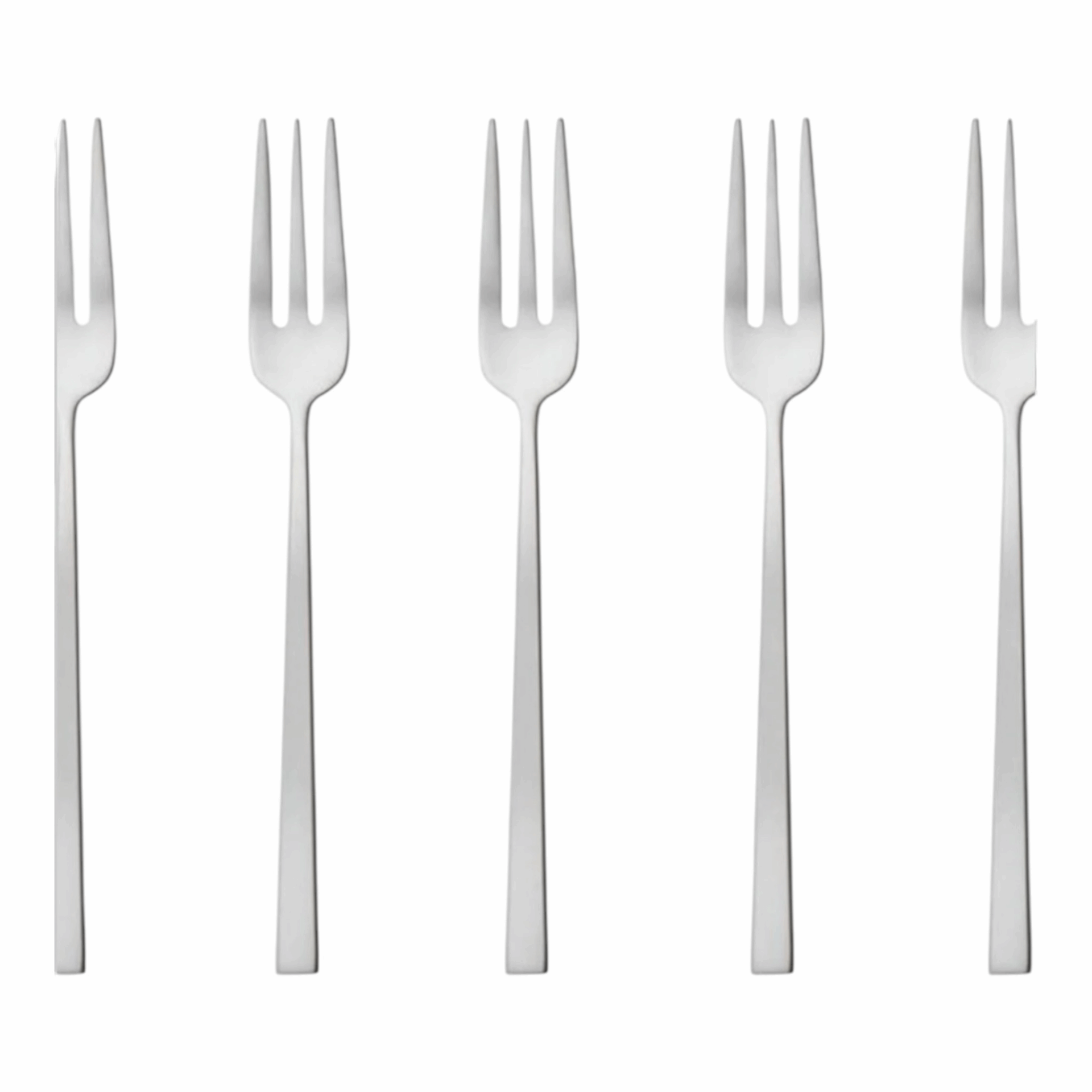 Set 6 forchettine dolce - Rock antique satinato Sambonet