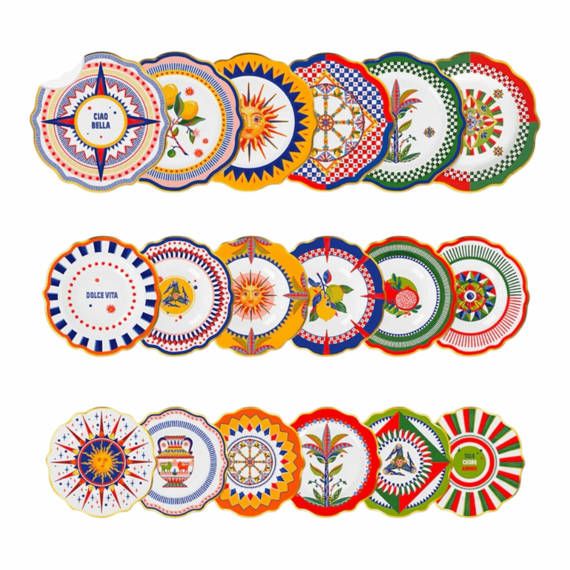 Servizio piatti 18 pezzi - Dolce Vita Baci Milano