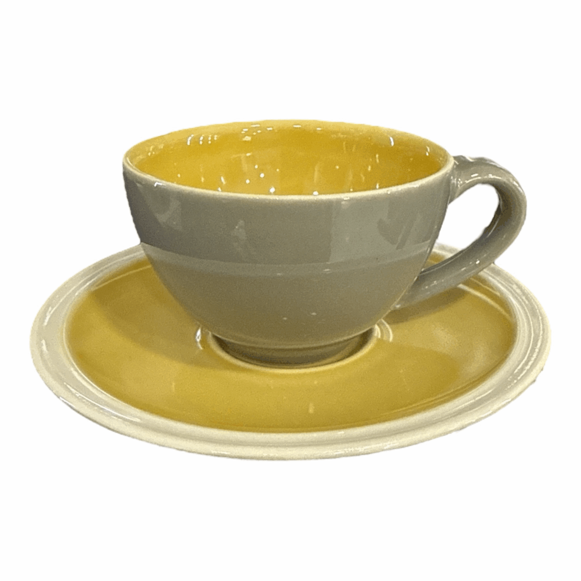 Set 2 tazze caffe con piattino - Royal Stone Yellow