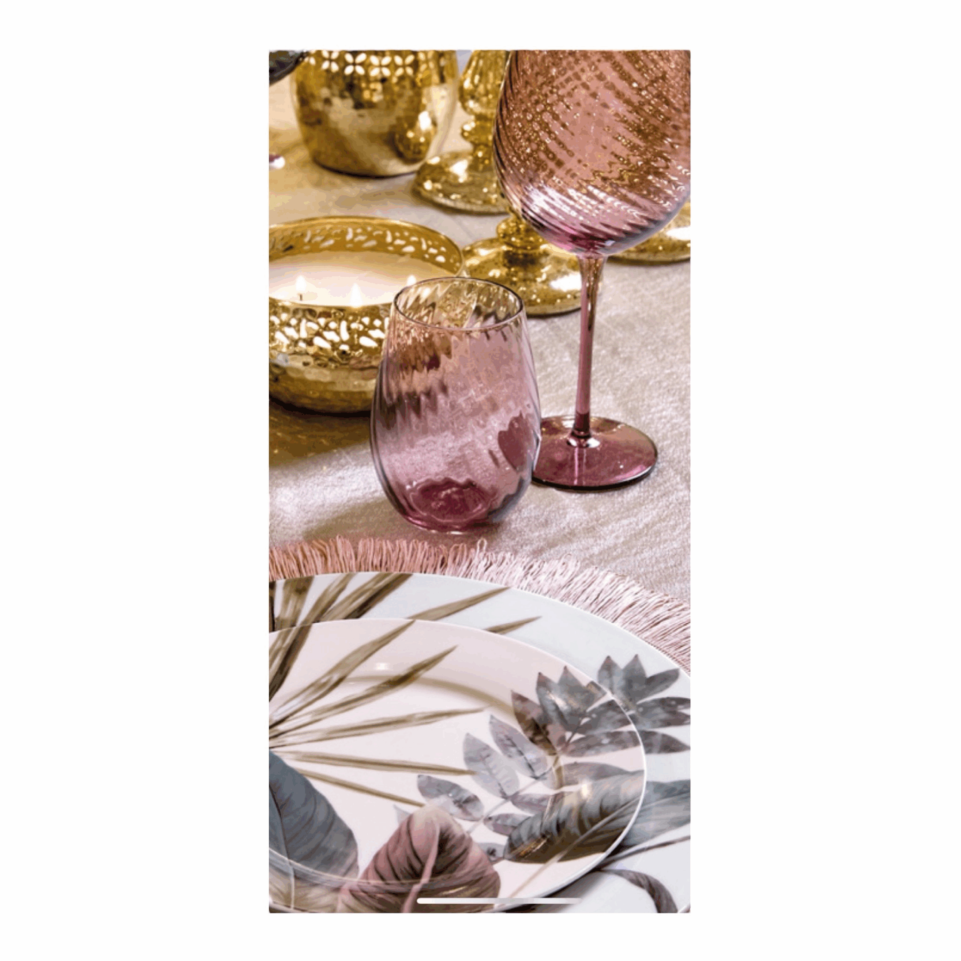 Set 6 calici vino - Braies porpora Fade