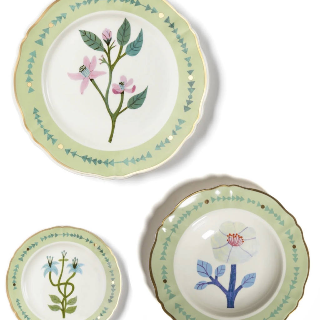 Set 3 piatti posto tavola - La Tavola Scomposta Botanica Bitossi
