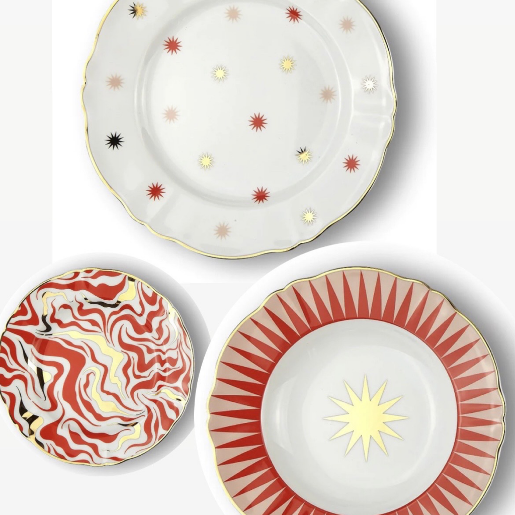 Set 3 piatti posto tavola - La Tavola Scomposta Abracadabra Bitossi