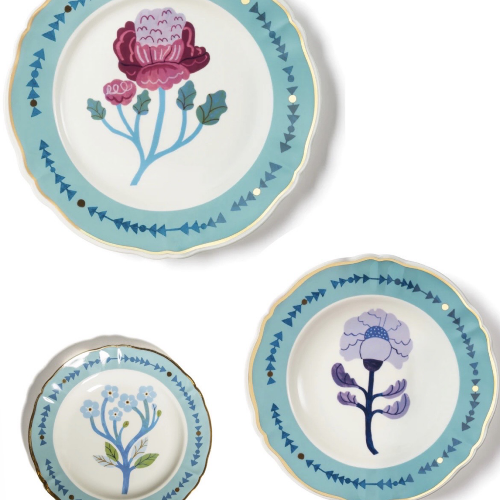 Set 3 pezzi posto tavola - La Tavola Scomposta Botanica Bitossi