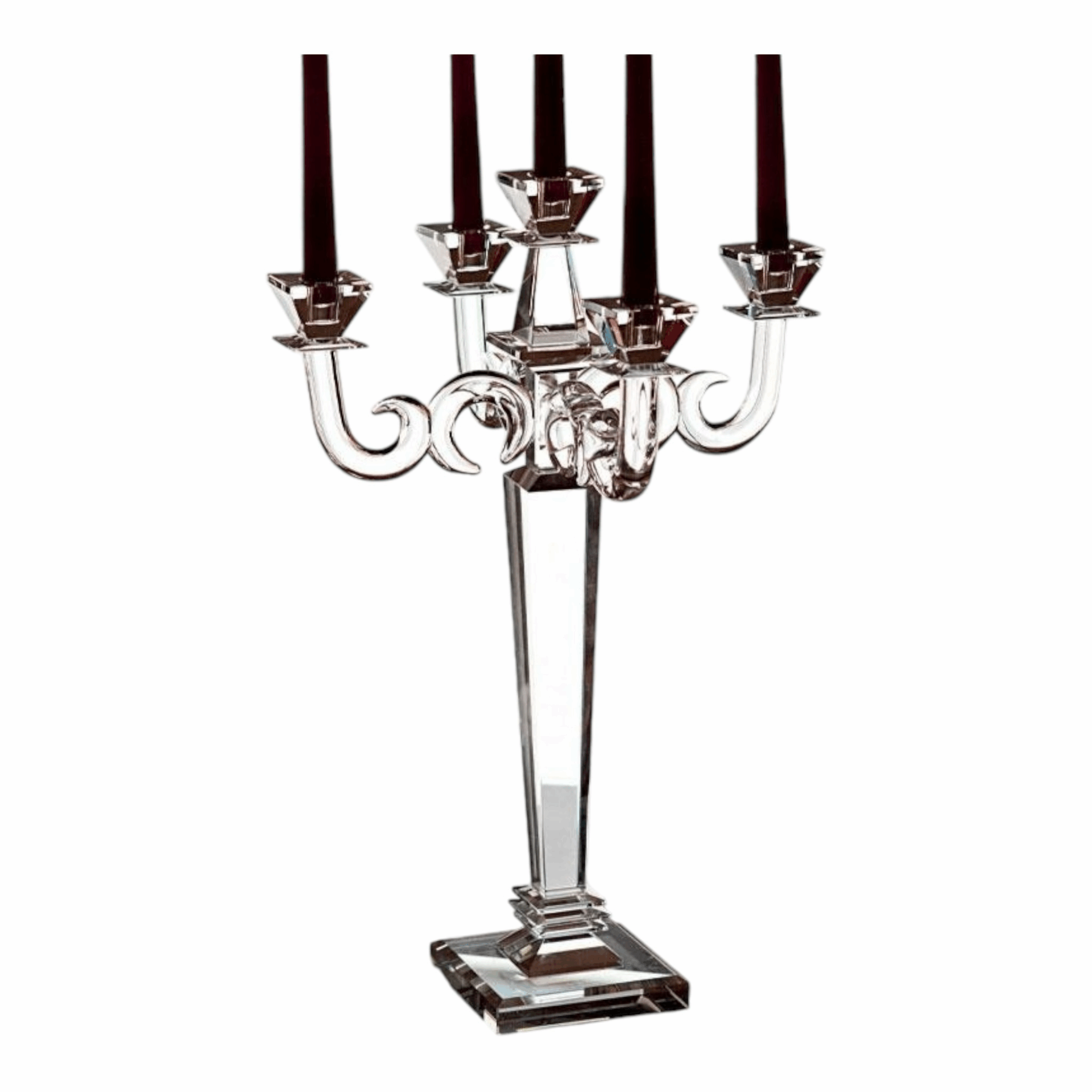 Candelabro 5 fiamme cristallo - h50cm