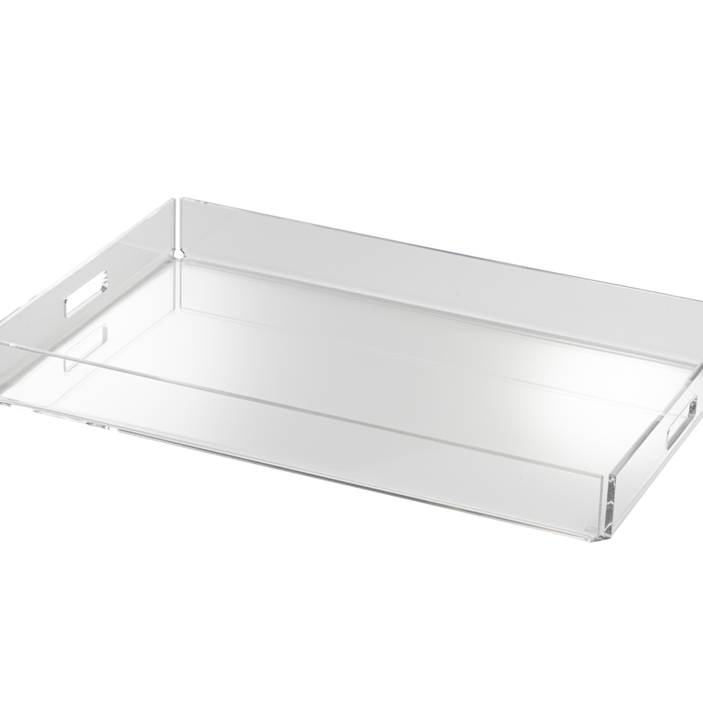 Vassoio rettangolare + misure plexiglas - Mediterranea trasparente
