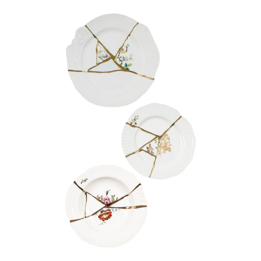 Kintsugi Seletti - Set 3 piatti Decoro 02