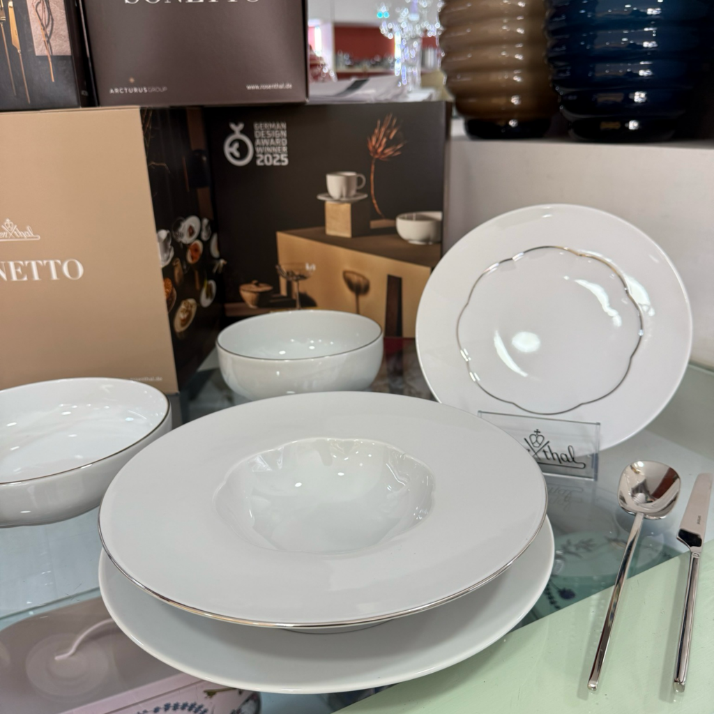 Sonetto gourmet filo platino - Servizio 36 pezzi