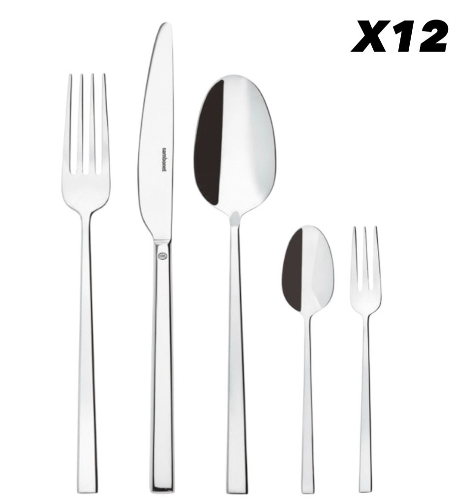 Rock inox Sambonet - Set 60 pezzi