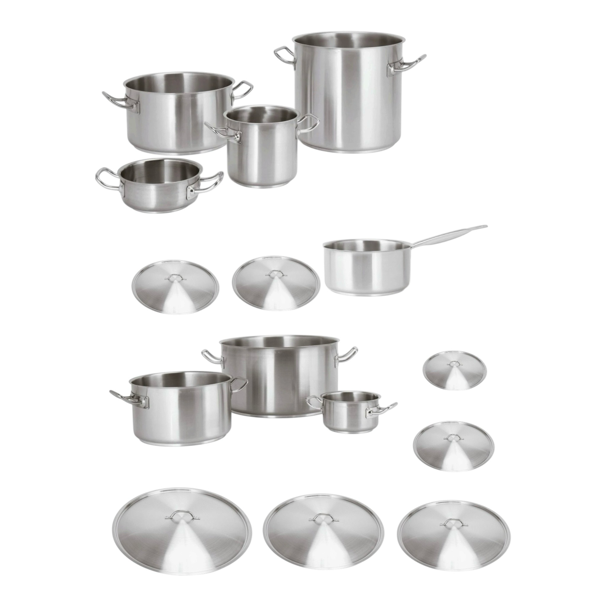 Batteria pentole 15 pezzi - Serie 2000 Paderno