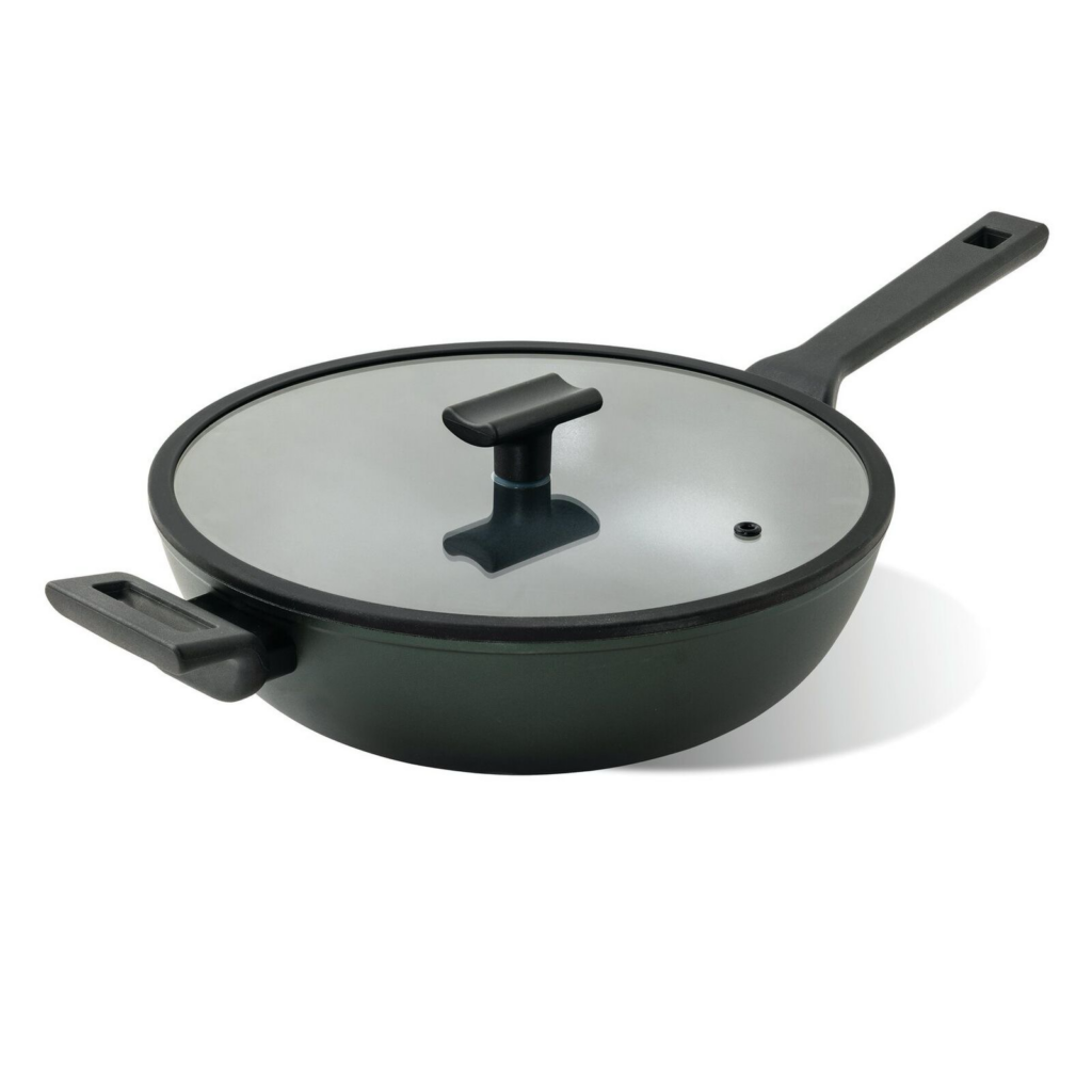 Wok con coperchio cm.30 - Titan Pro Green Sambonet