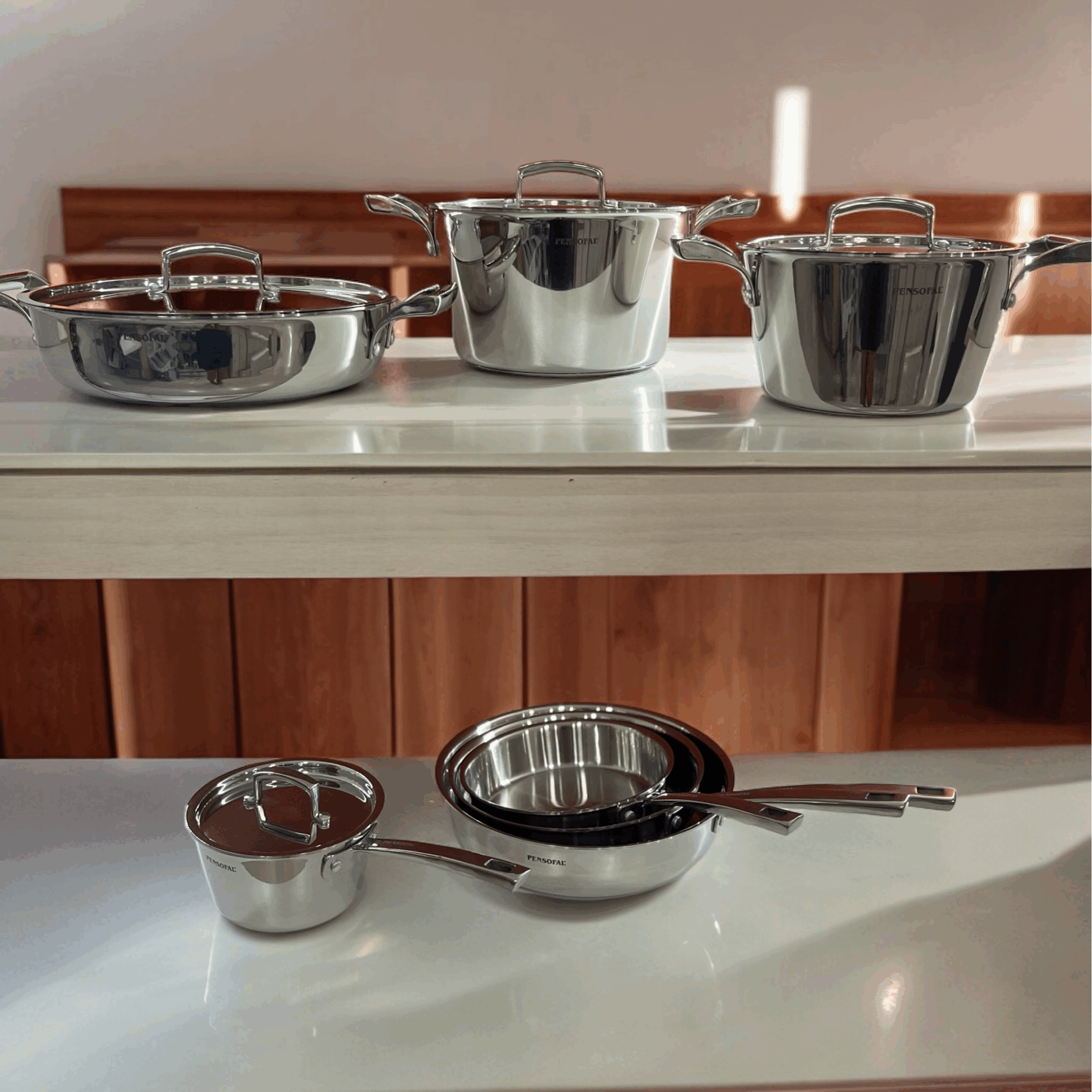 Batteria 11 pezzi pentole e padelle - Royal Pensofal